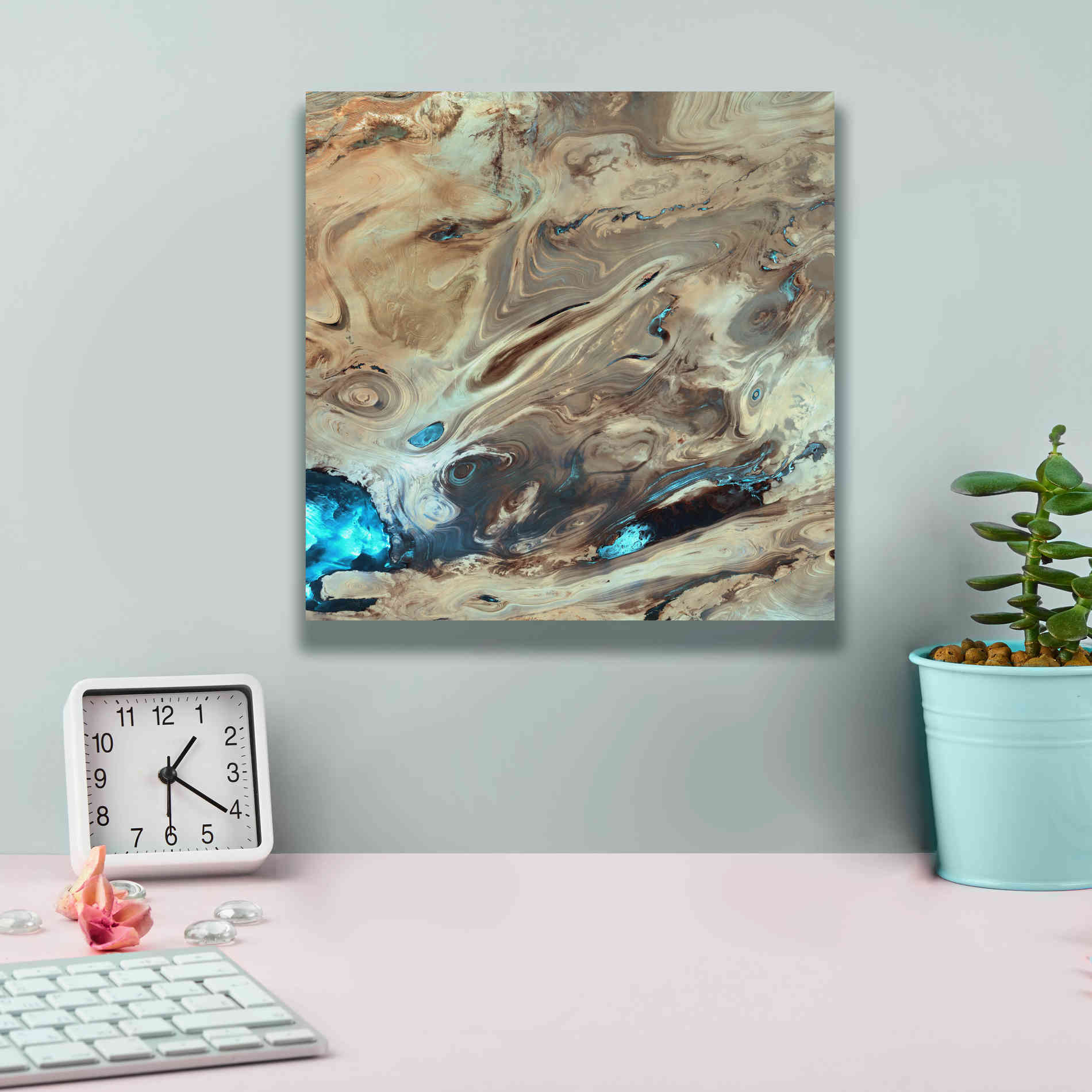 'Earth as Art: Dasht-e Kenir ' Canvas Wall Art,12 x 12