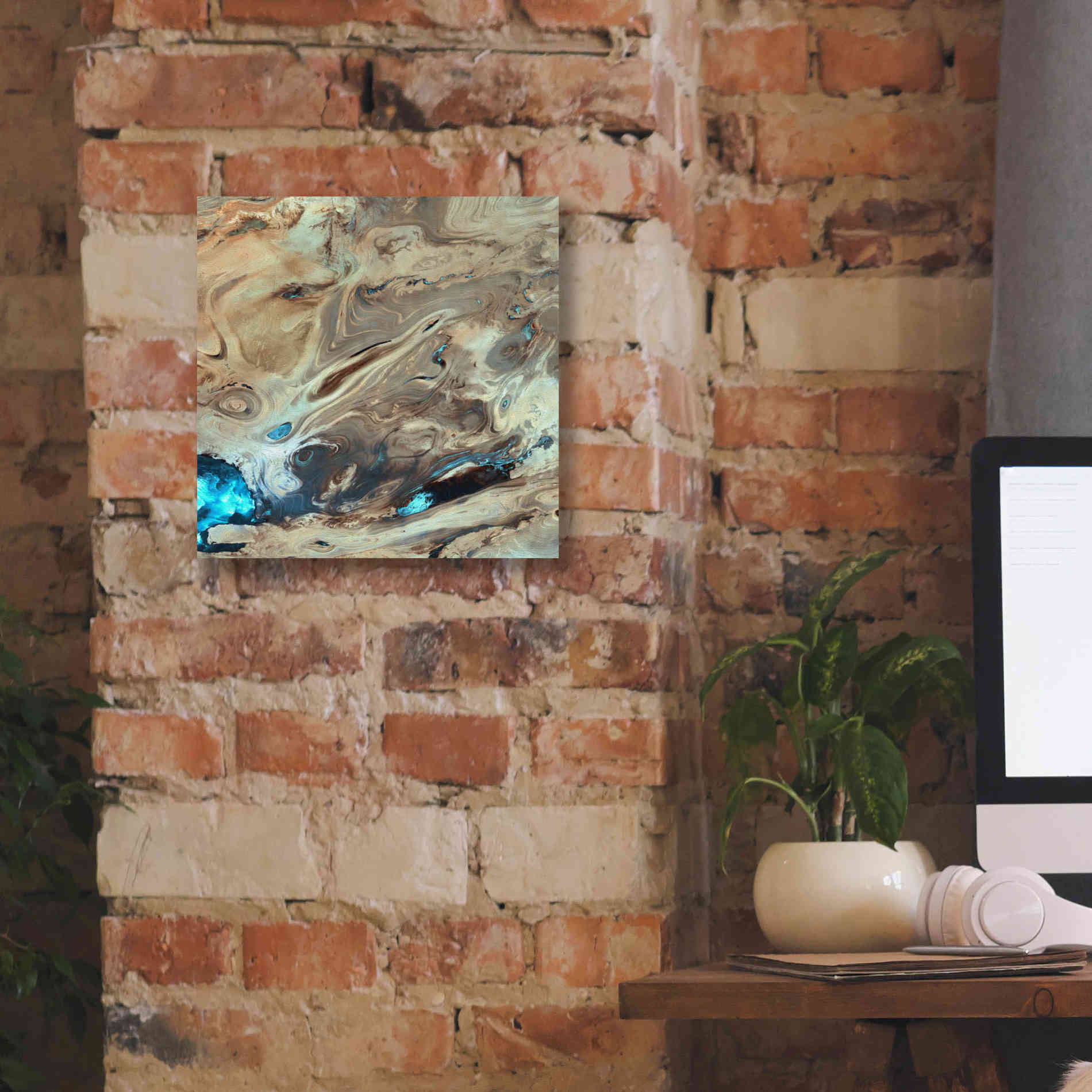 'Earth as Art: Dasht-e Kenir ' Canvas Wall Art,12 x 12