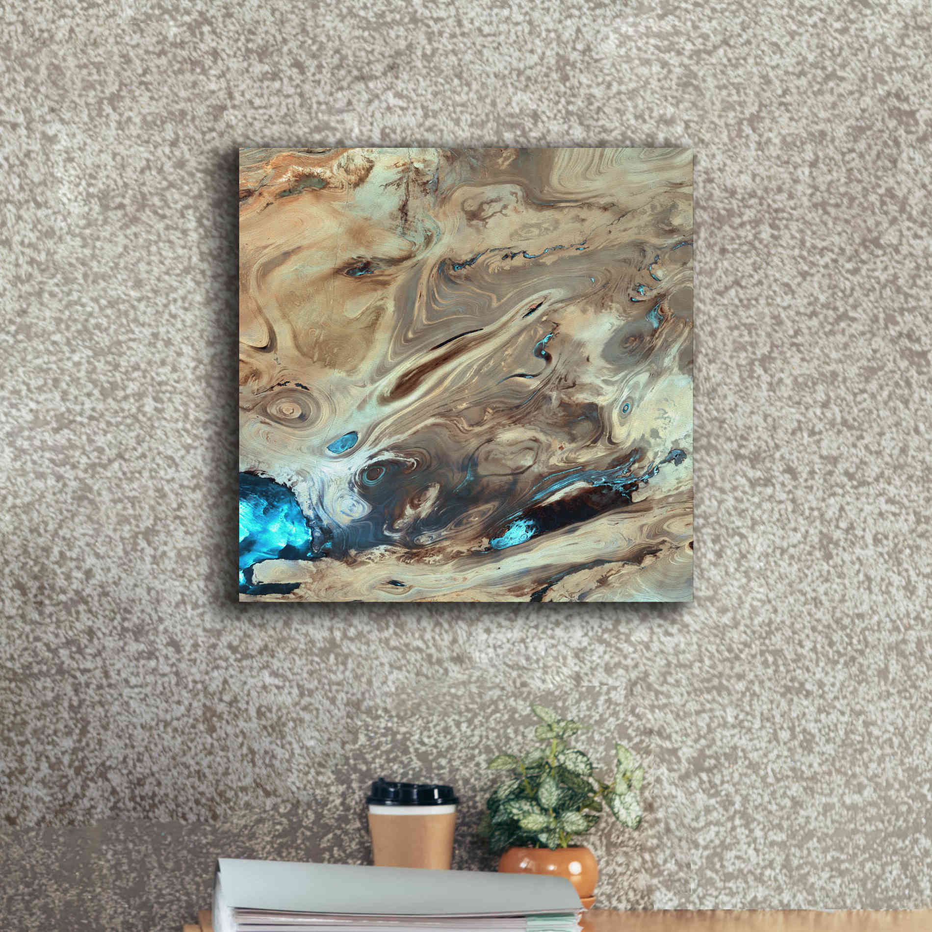 'Earth as Art: Dasht-e Kenir ' Canvas Wall Art,18 x 18