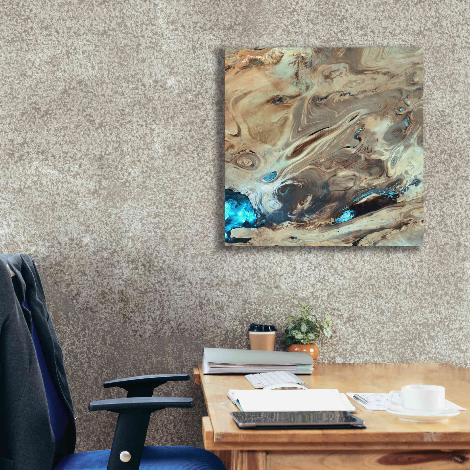 'Earth as Art: Dasht-e Kenir ' Canvas Wall Art,26 x 26