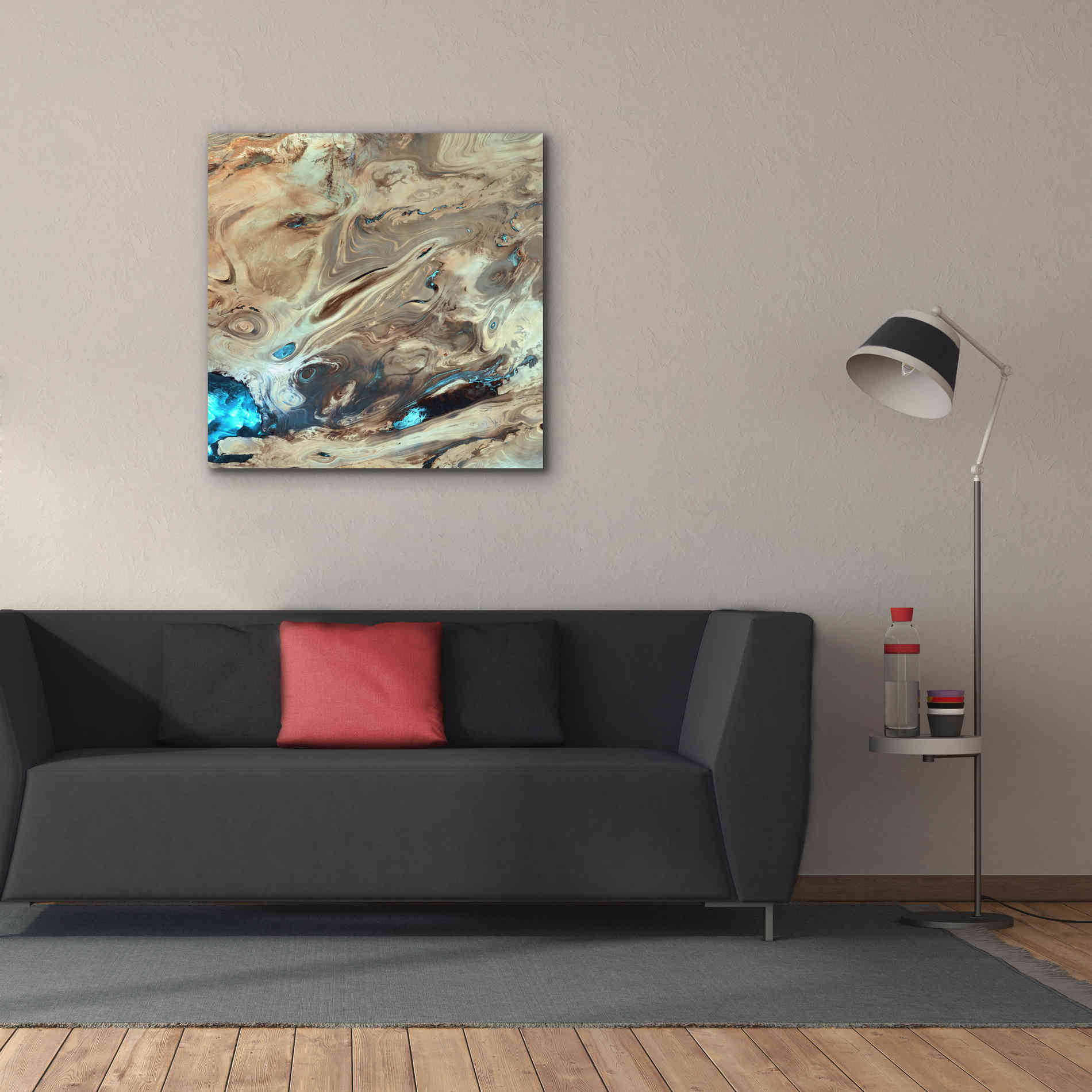 'Earth as Art: Dasht-e Kenir ' Canvas Wall Art,37 x 37