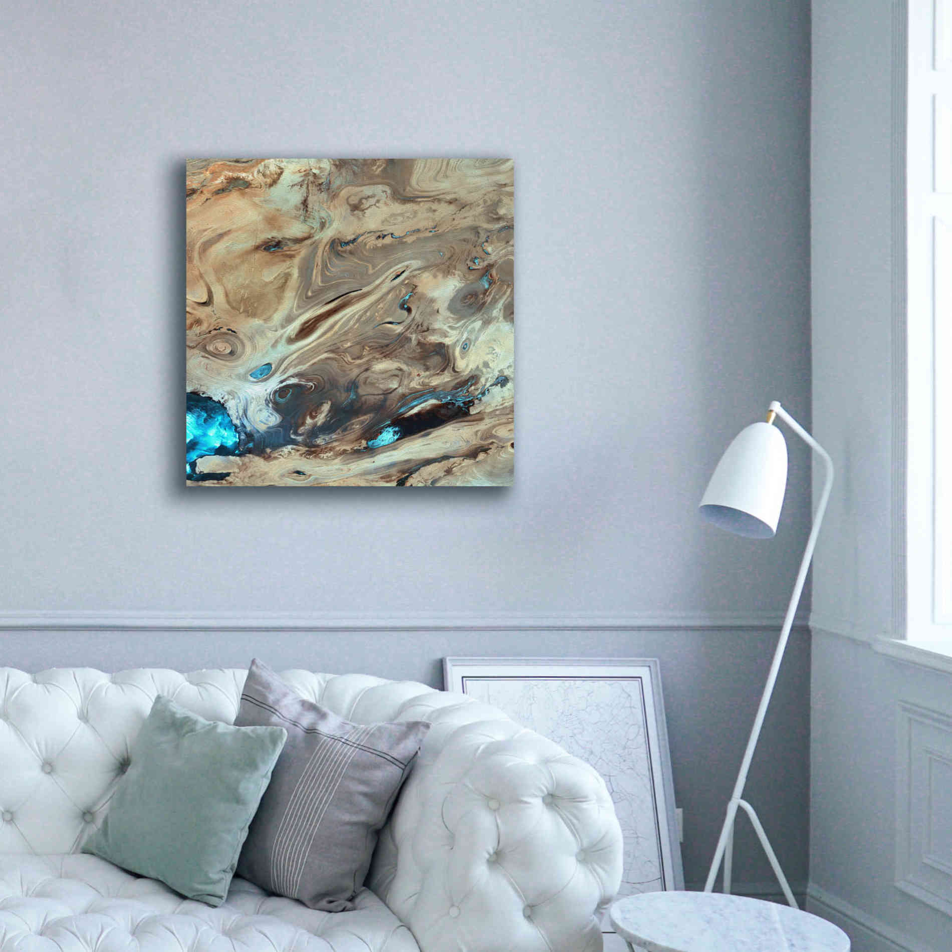 'Earth as Art: Dasht-e Kenir ' Canvas Wall Art,37 x 37