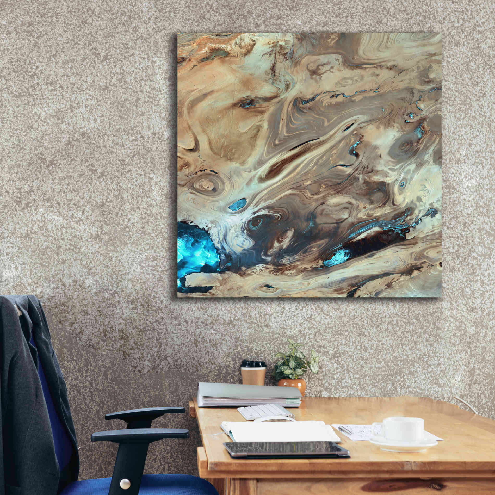 'Earth as Art: Dasht-e Kenir ' Canvas Wall Art,37 x 37