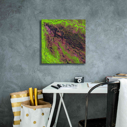 Image of 'Earth as Art: Demini River' Canvas Wall Art,18 x 18