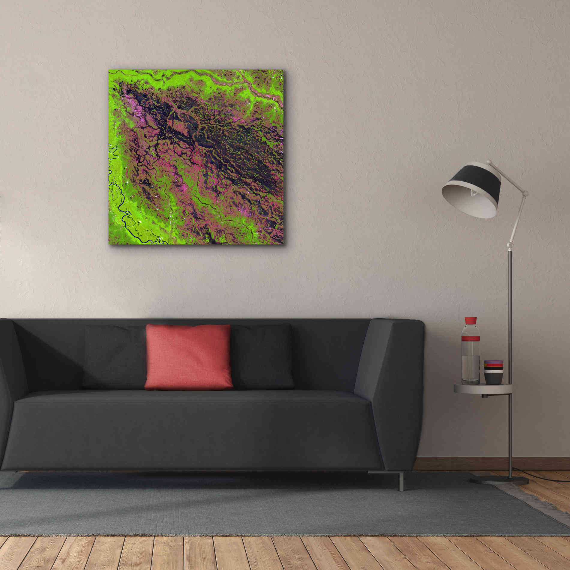 'Earth as Art: Demini River' Canvas Wall Art,37 x 37
