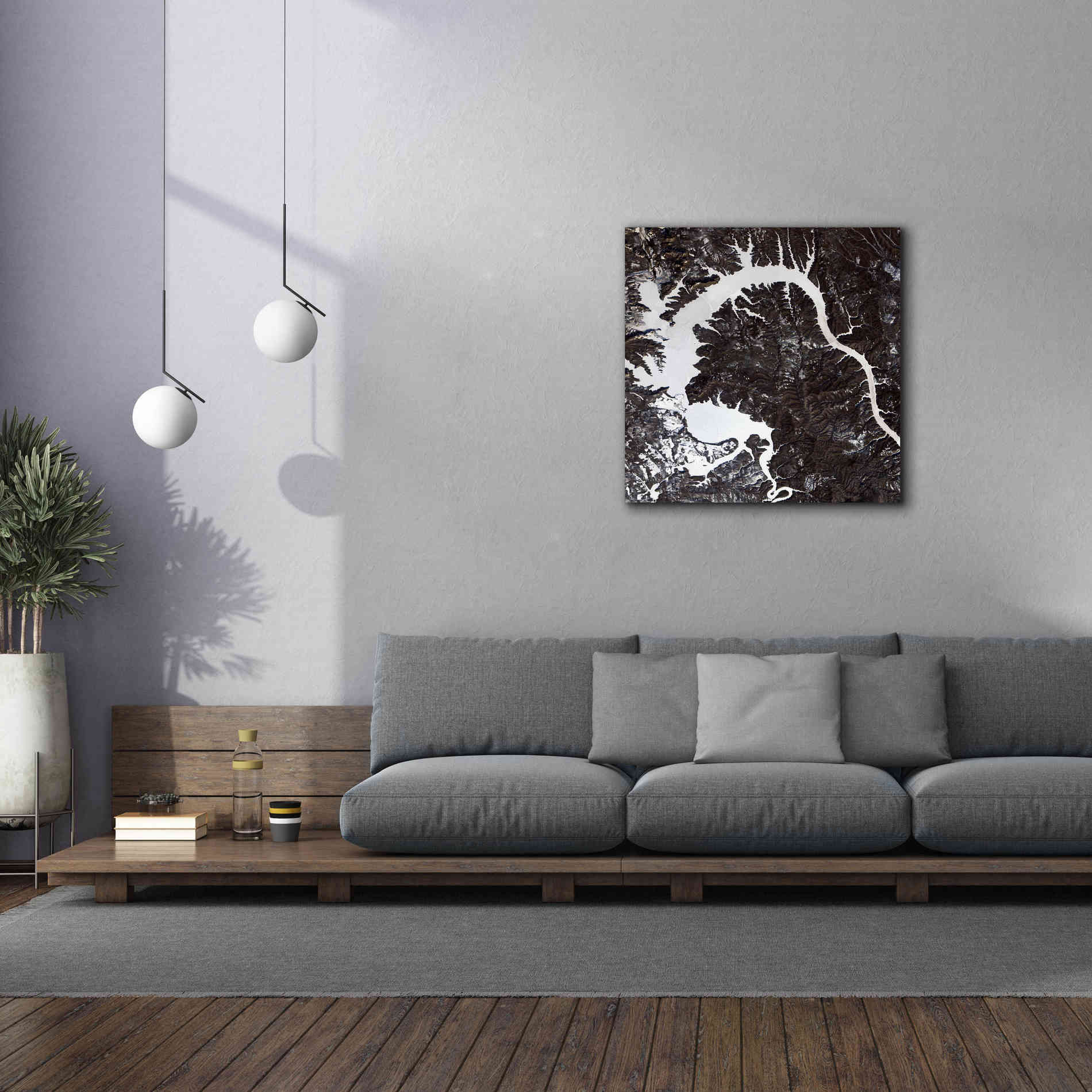 'Earth as Art: Dragon Lake' Canvas Wall Art,37 x 37