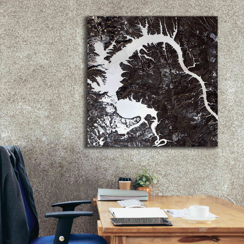 Image of 'Earth as Art: Dragon Lake' Canvas Wall Art,37 x 37