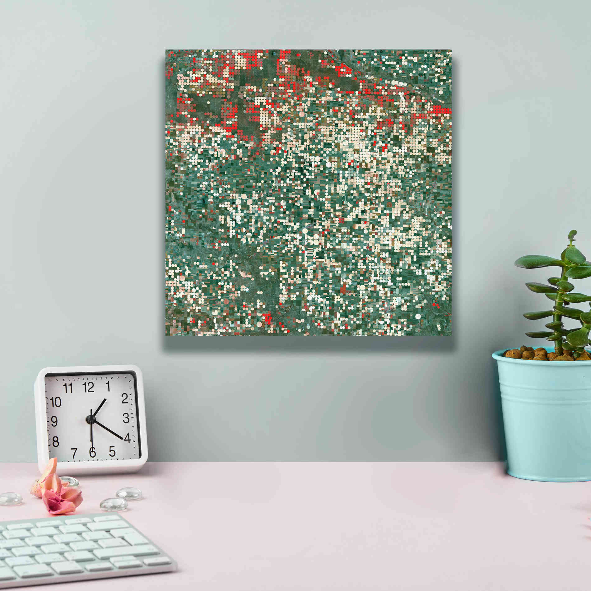 'Earth as Art: Garden City' Canvas Wall Art,12 x 12