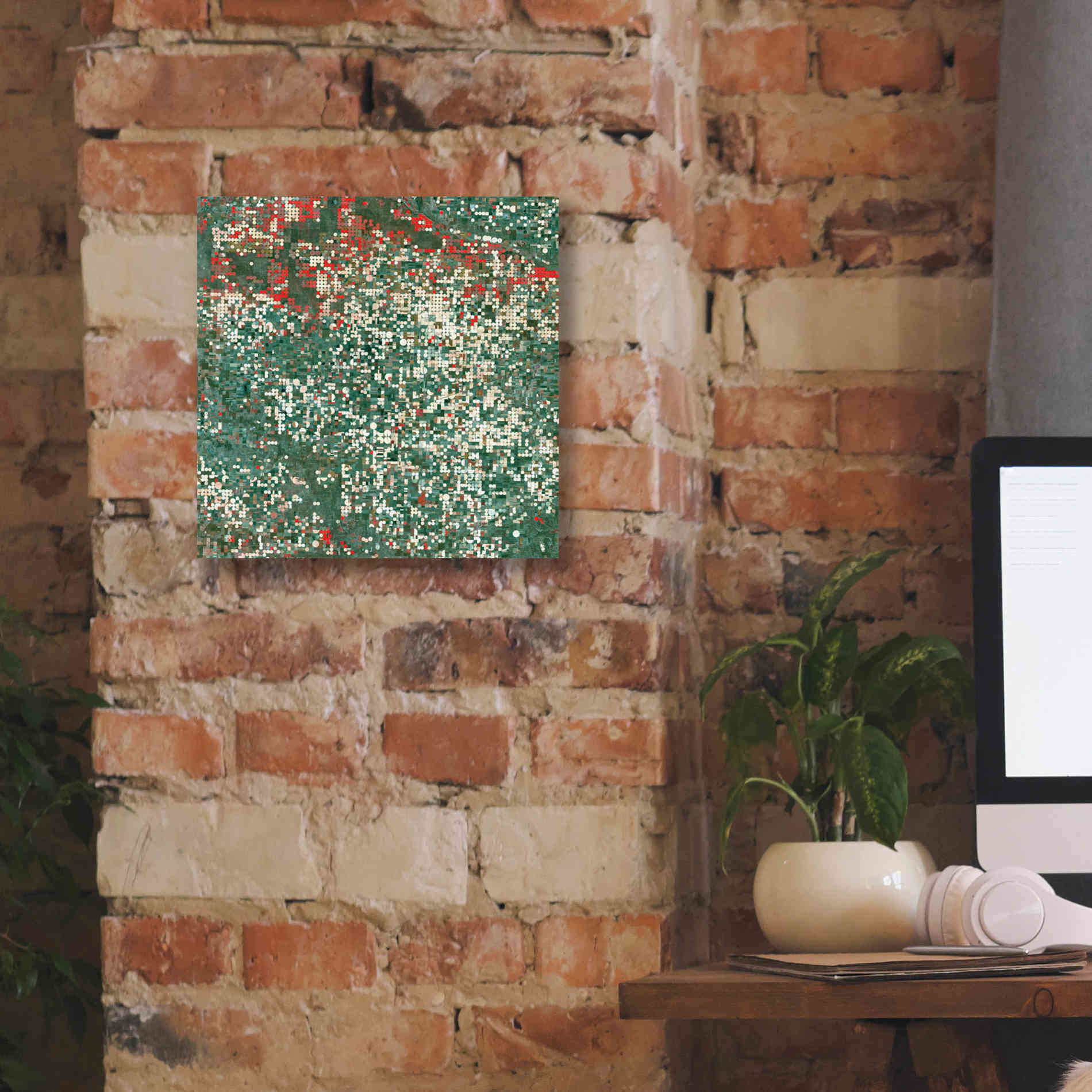 'Earth as Art: Garden City' Canvas Wall Art,12 x 12