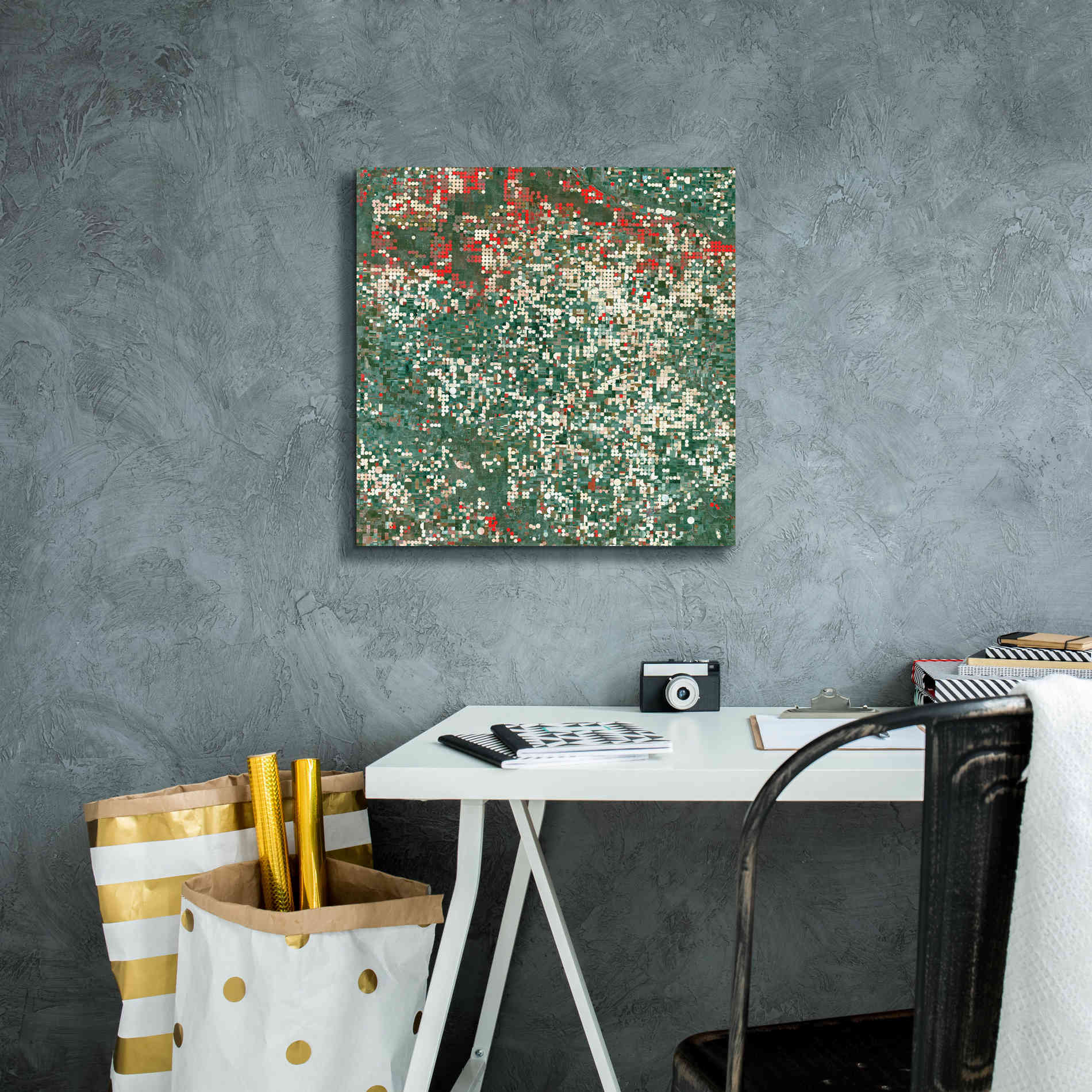 'Earth as Art: Garden City' Canvas Wall Art,18 x 18