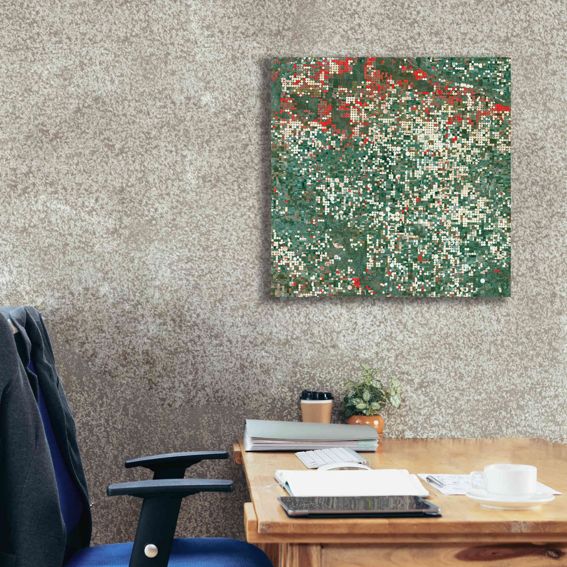 'Earth as Art: Garden City' Canvas Wall Art,26 x 26