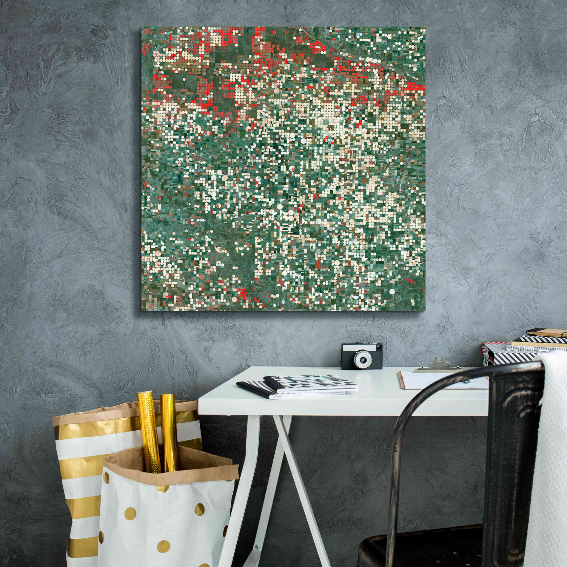 'Earth as Art: Garden City' Canvas Wall Art,26 x 26