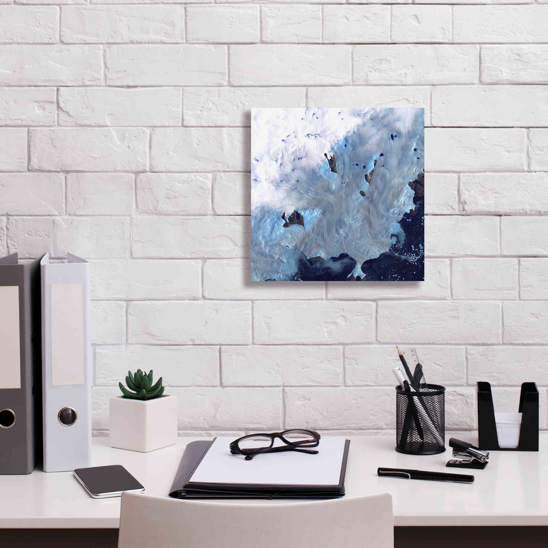 'Earth as Art: Greenland Coast' Canvas Wall Art,12 x 12