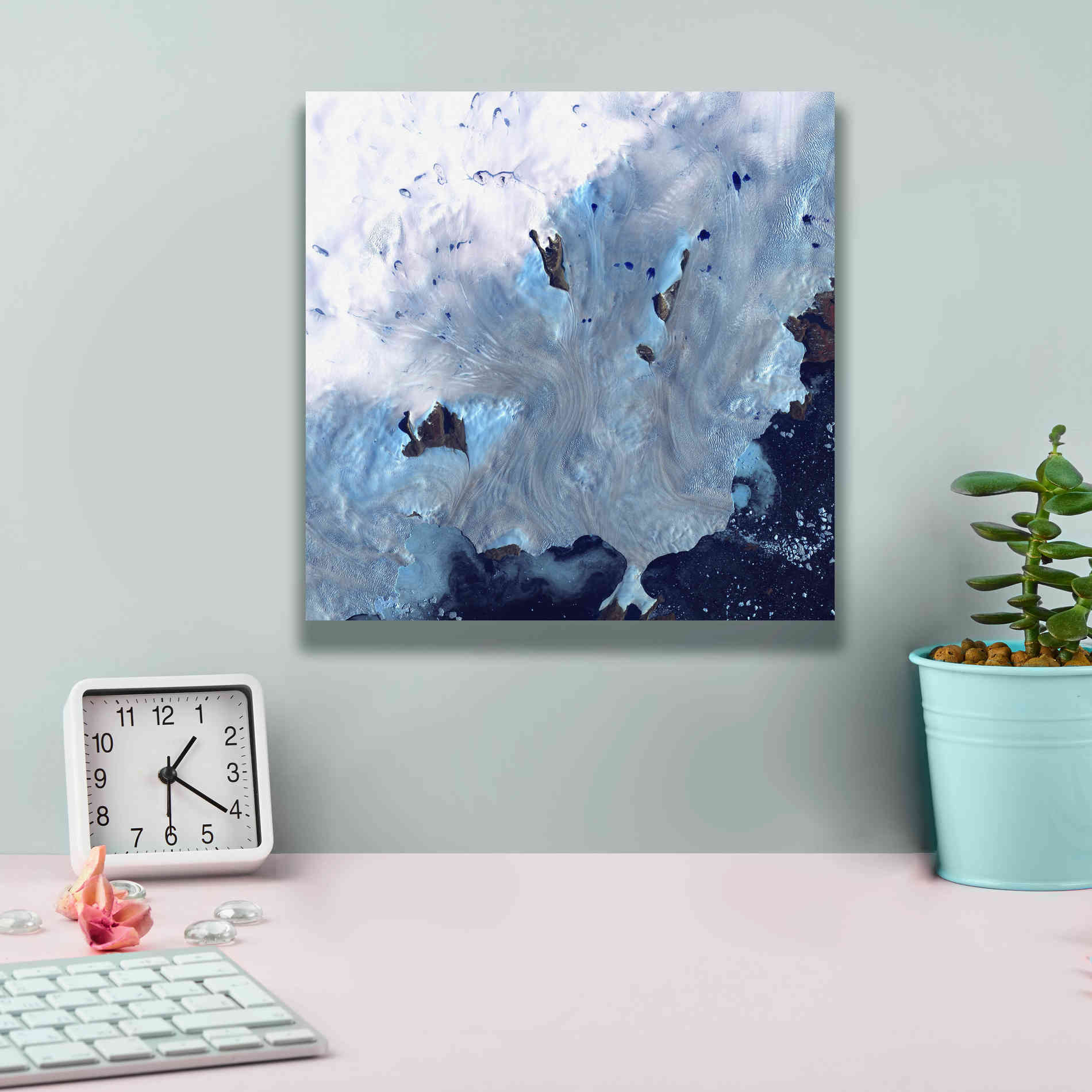 'Earth as Art: Greenland Coast' Canvas Wall Art,12 x 12