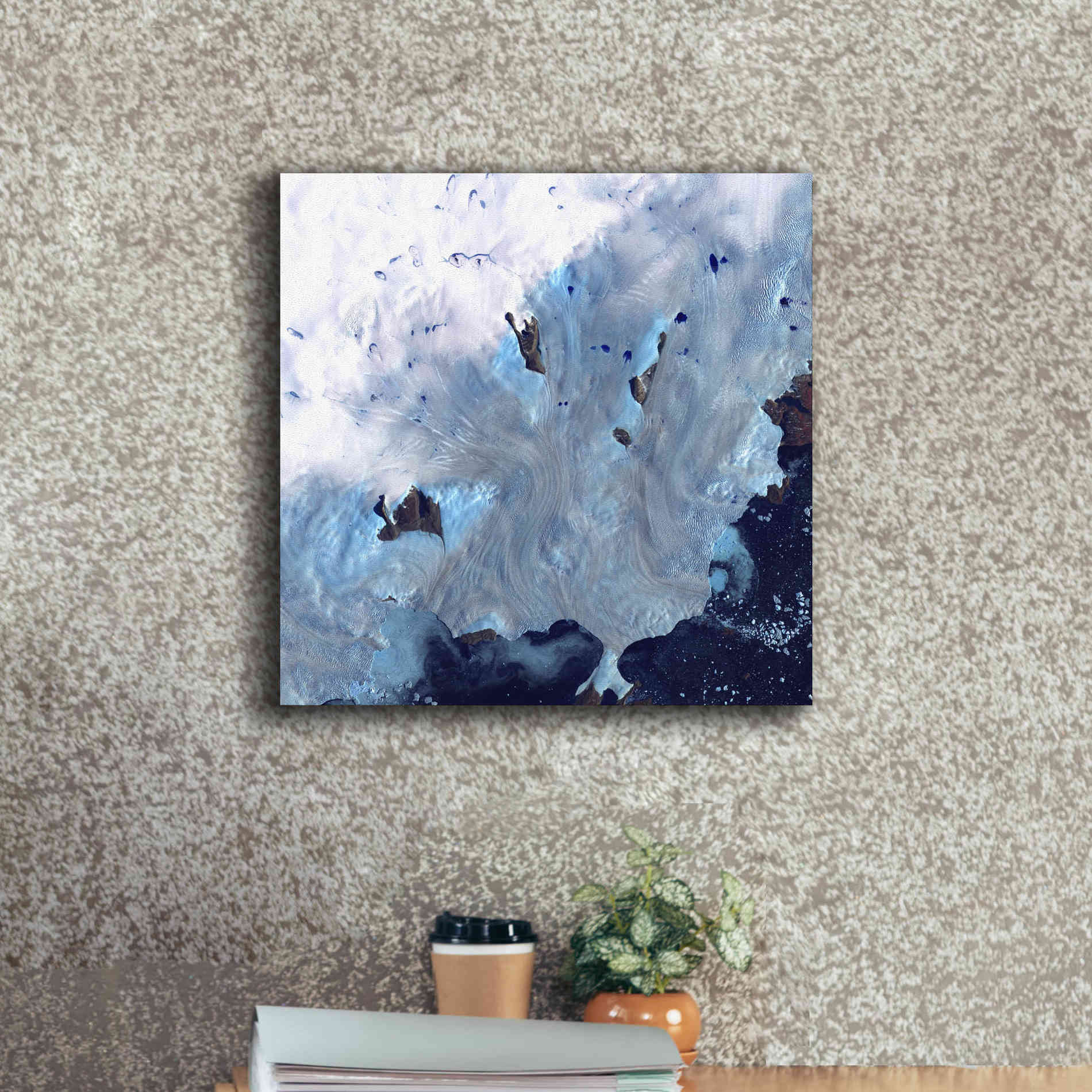 'Earth as Art: Greenland Coast' Canvas Wall Art,18 x 18