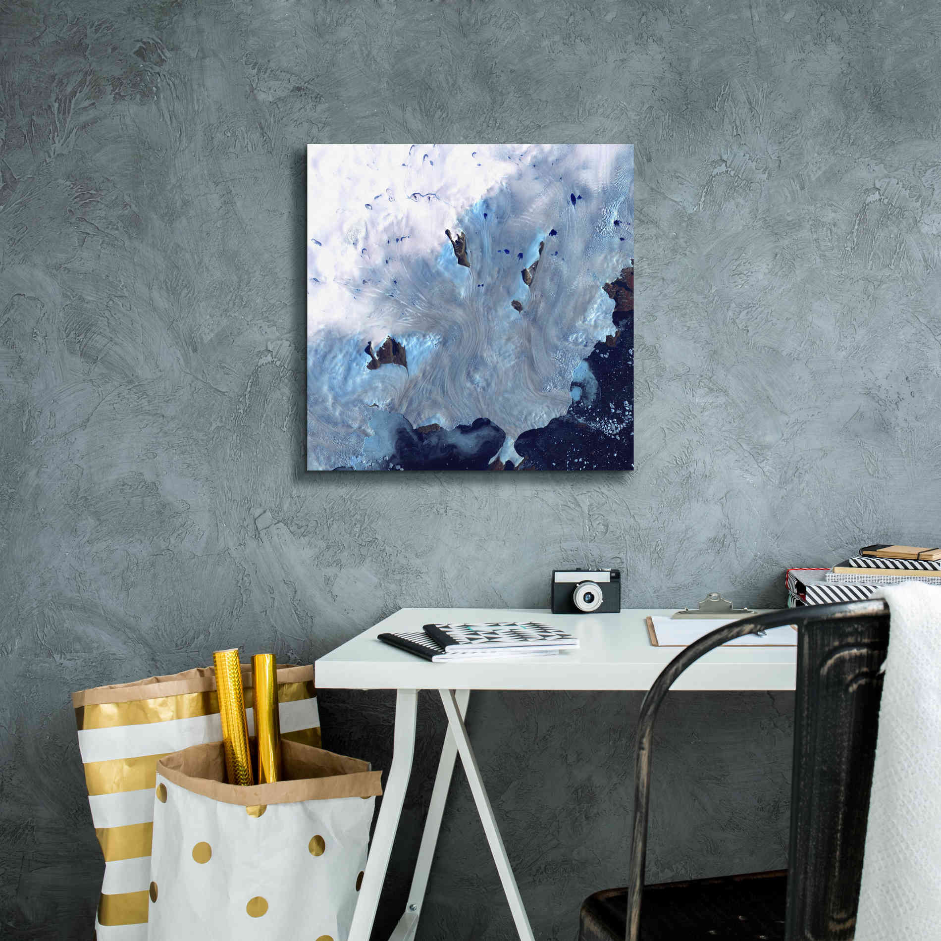 'Earth as Art: Greenland Coast' Canvas Wall Art,18 x 18