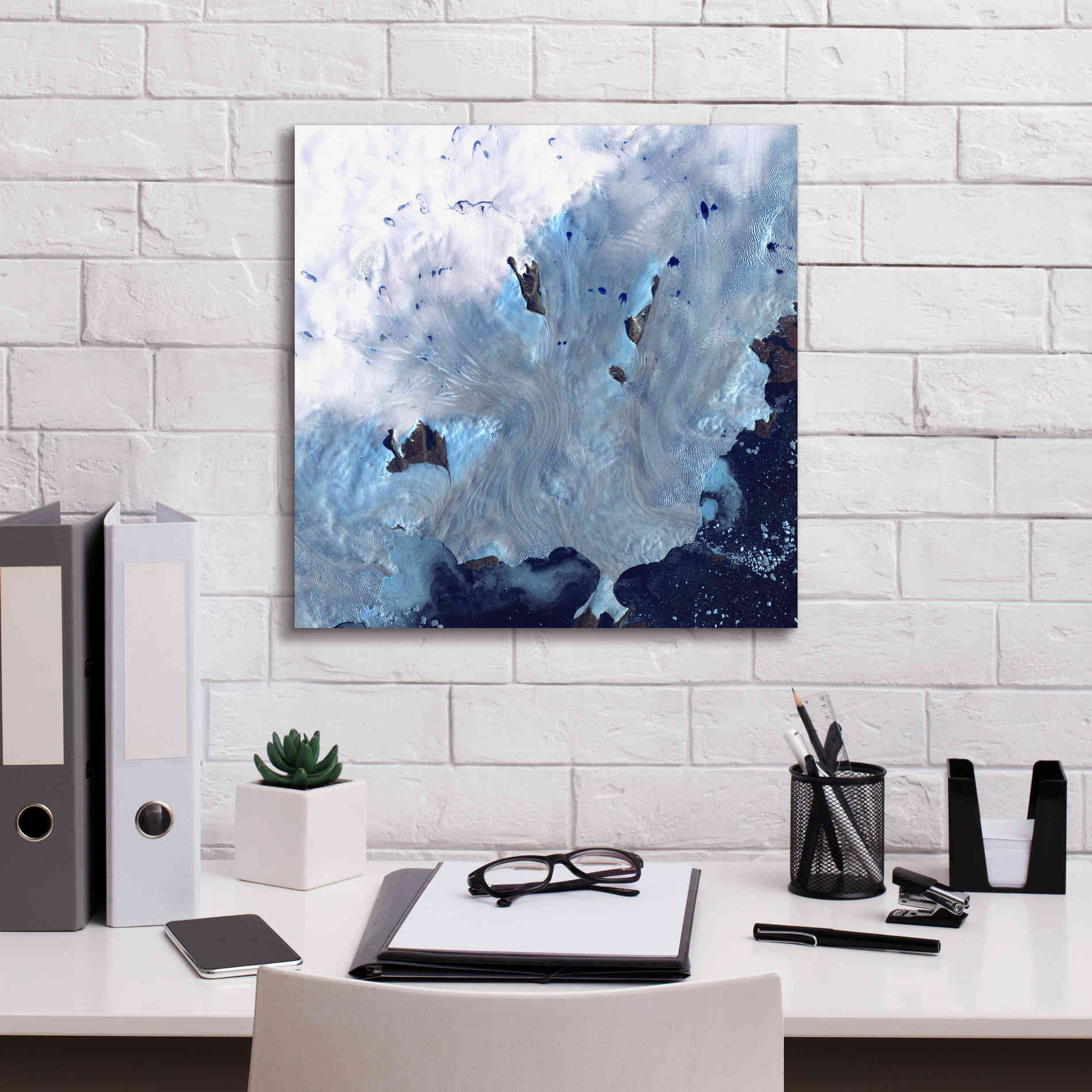 'Earth as Art: Greenland Coast' Canvas Wall Art,18 x 18