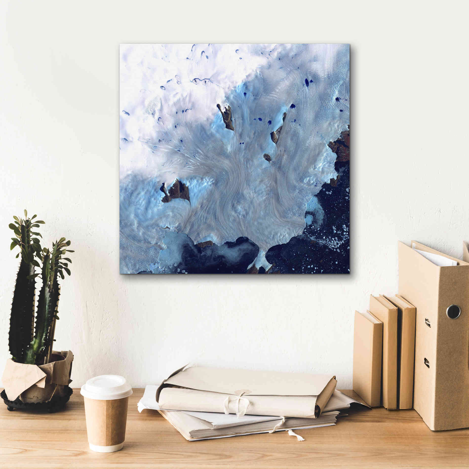 'Earth as Art: Greenland Coast' Canvas Wall Art,18 x 18