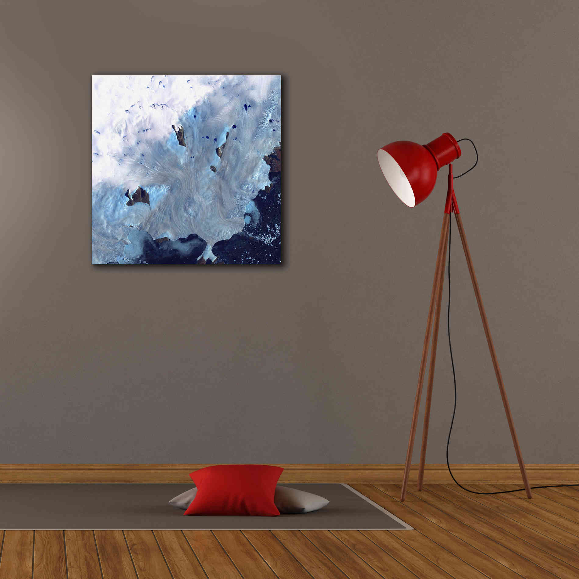 'Earth as Art: Greenland Coast' Canvas Wall Art,26 x 26