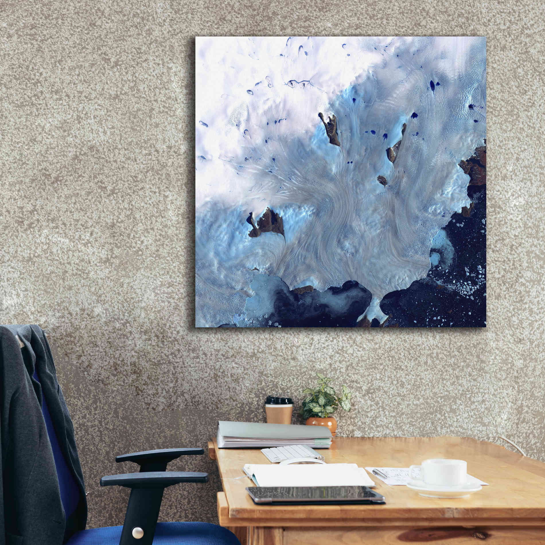 'Earth as Art: Greenland Coast' Canvas Wall Art,37 x 37