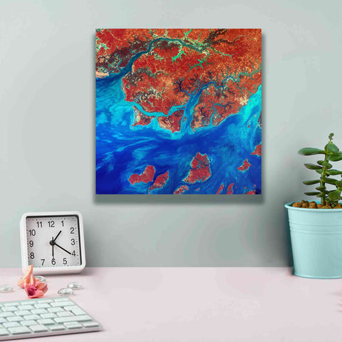 Image of 'Earth as Art: Guinea-Bissau ' Canvas Wall Art,12 x 12