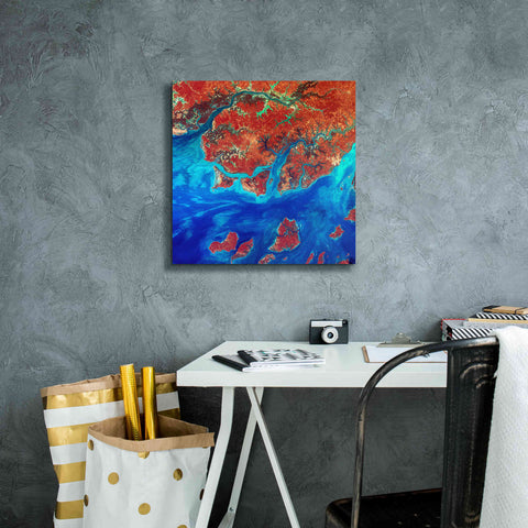 Image of 'Earth as Art: Guinea-Bissau ' Canvas Wall Art,18 x 18