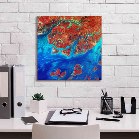 Image of 'Earth as Art: Guinea-Bissau ' Canvas Wall Art,18 x 18