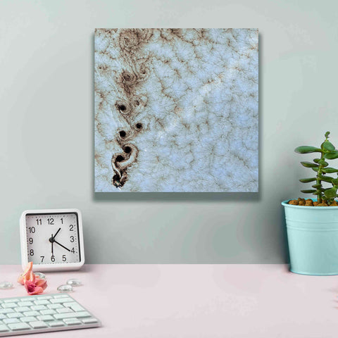 Image of 'Earth as Art: Karman Vortices' Canvas Wall Art,12 x 12