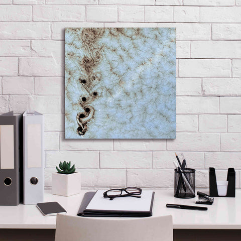 Image of 'Earth as Art: Karman Vortices' Canvas Wall Art,18 x 18