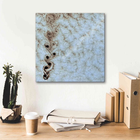 Image of 'Earth as Art: Karman Vortices' Canvas Wall Art,18 x 18