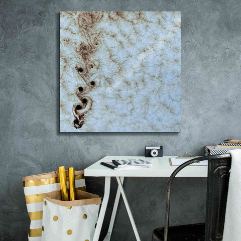 Image of 'Earth as Art: Karman Vortices' Canvas Wall Art,26 x 26