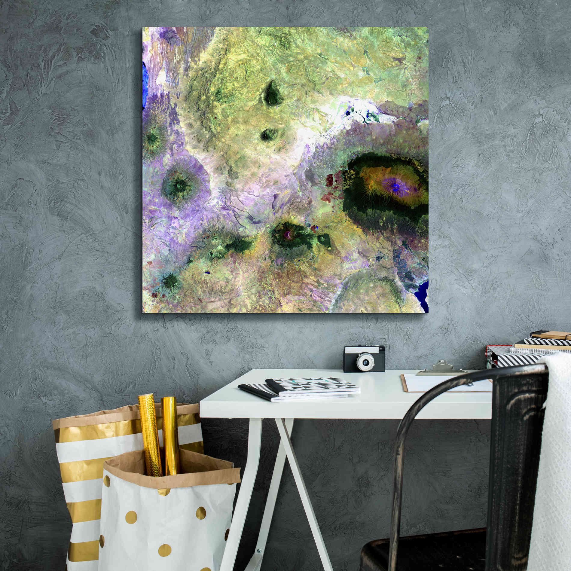 'Earth as Art: Kilimanjaro ' Canvas Wall Art,26 x 26