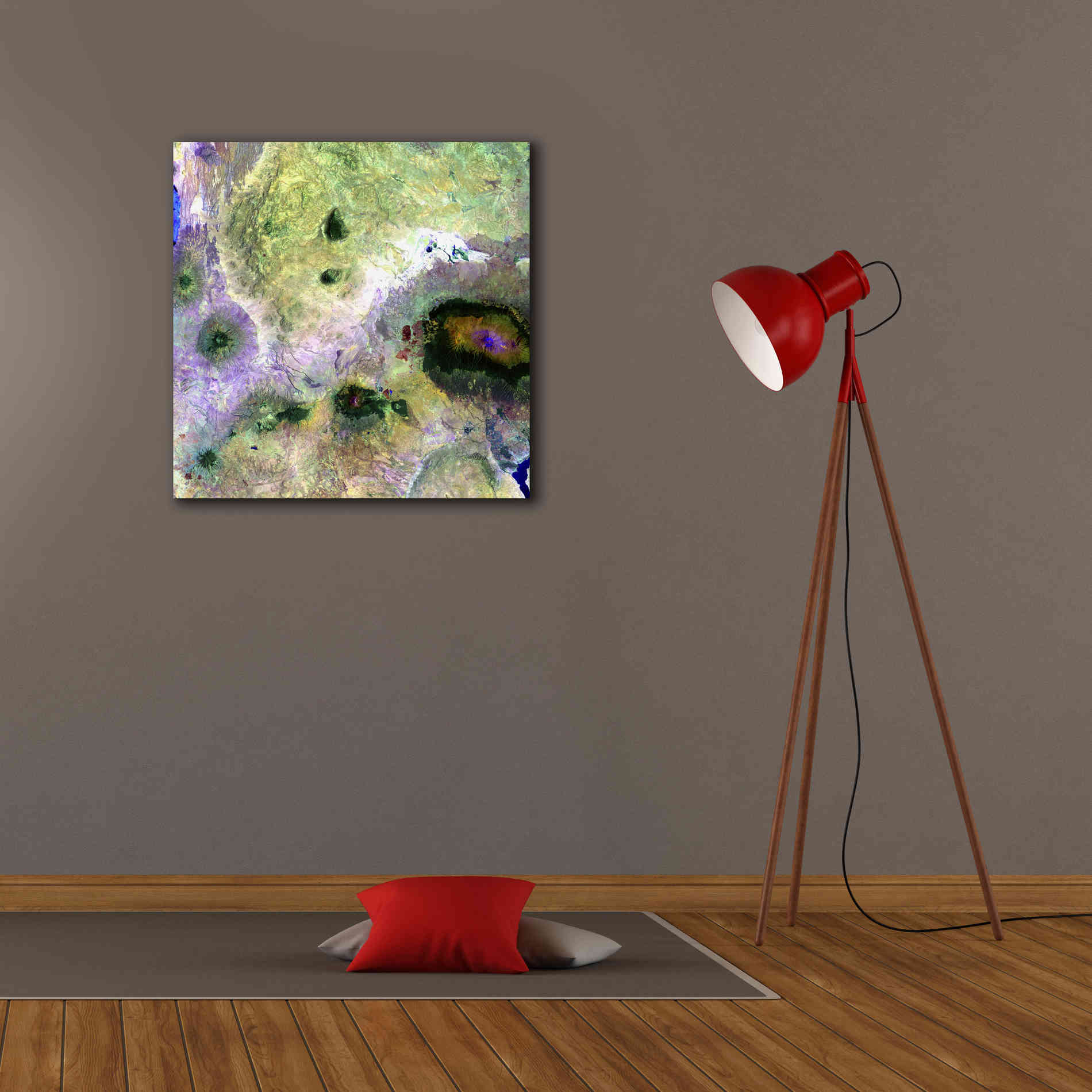 'Earth as Art: Kilimanjaro ' Canvas Wall Art,26 x 26