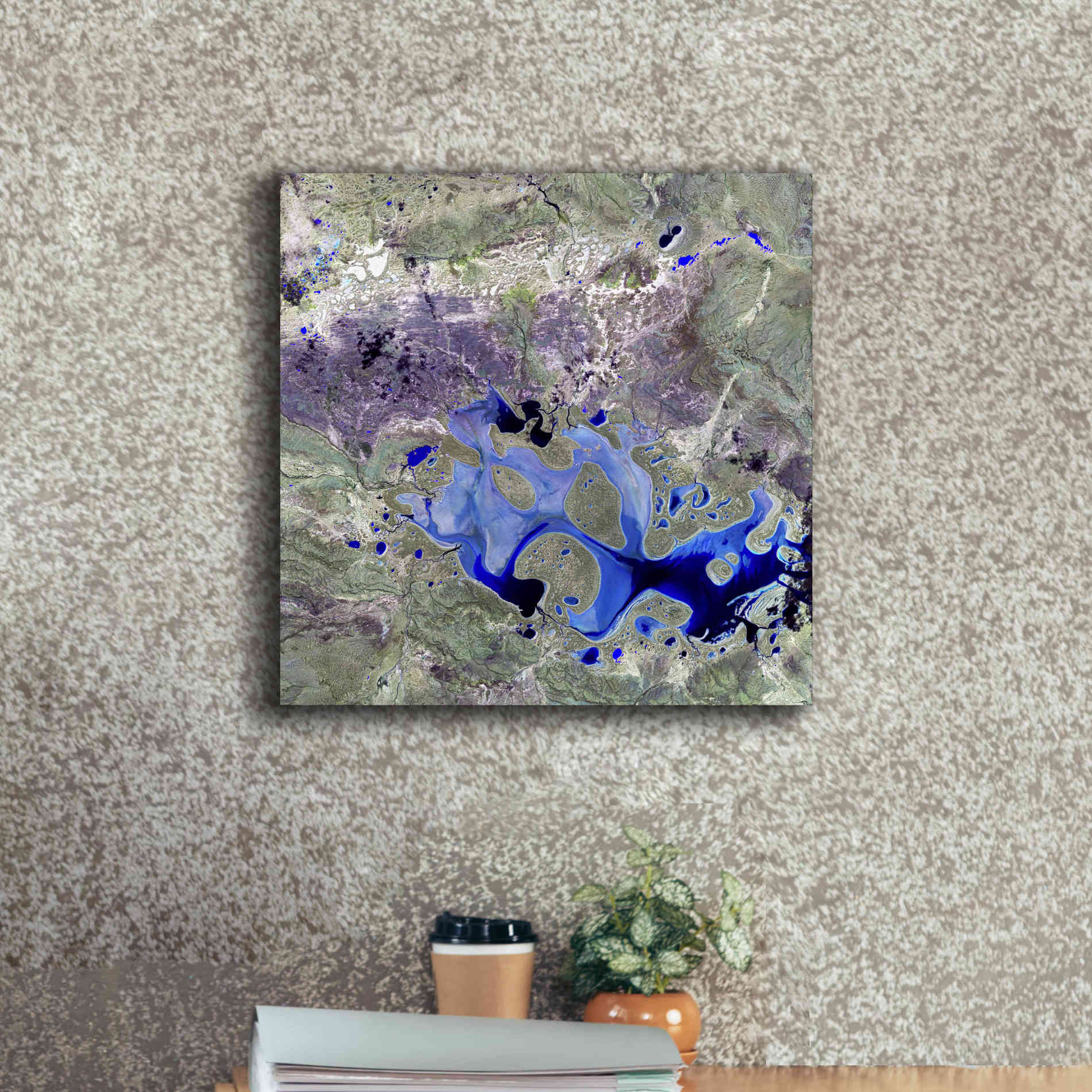 'Earth as Art: Lake Carnegie' Canvas Wall Art,18 x 18