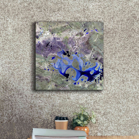 Image of 'Earth as Art: Lake Carnegie' Canvas Wall Art,18 x 18