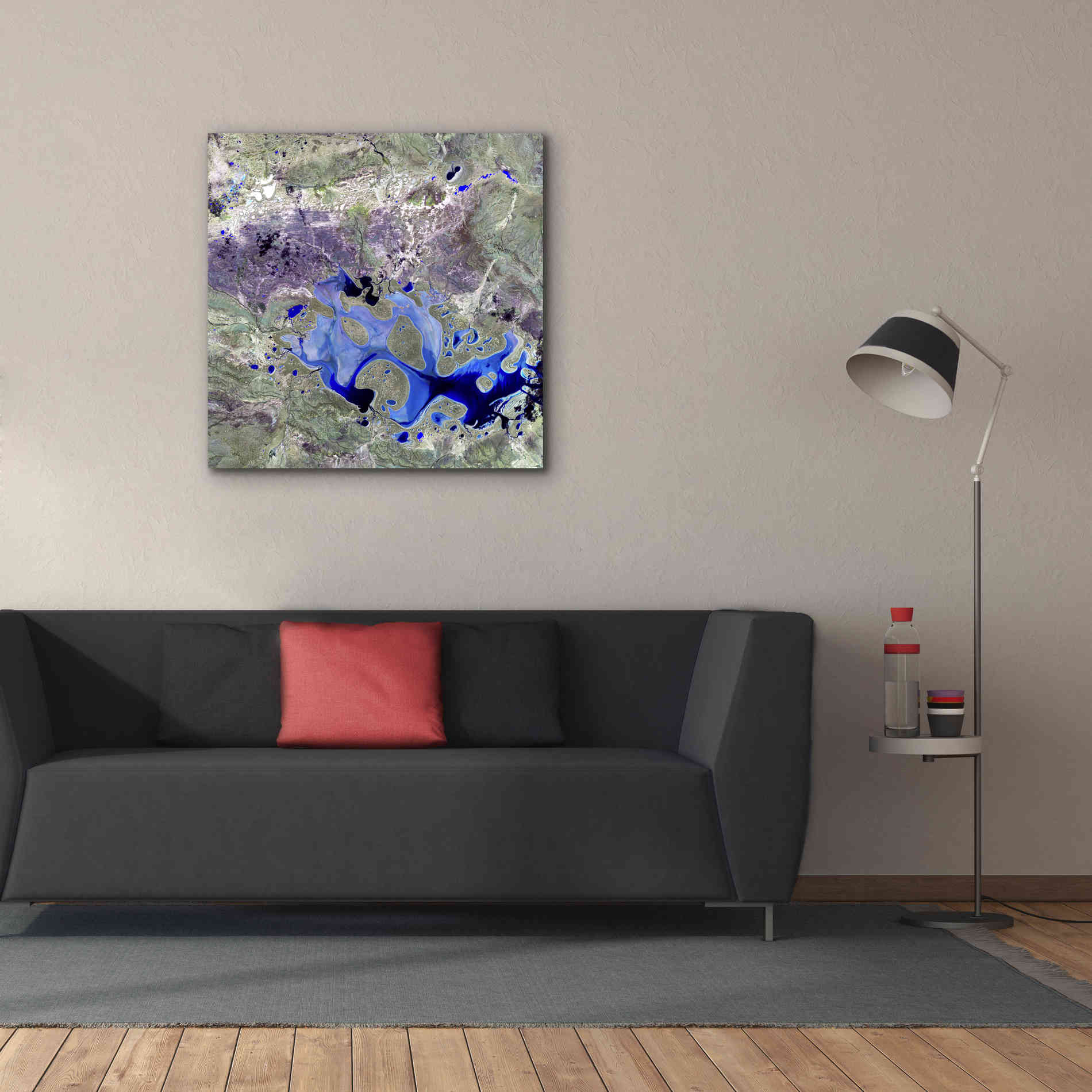 'Earth as Art: Lake Carnegie' Canvas Wall Art,37 x 37
