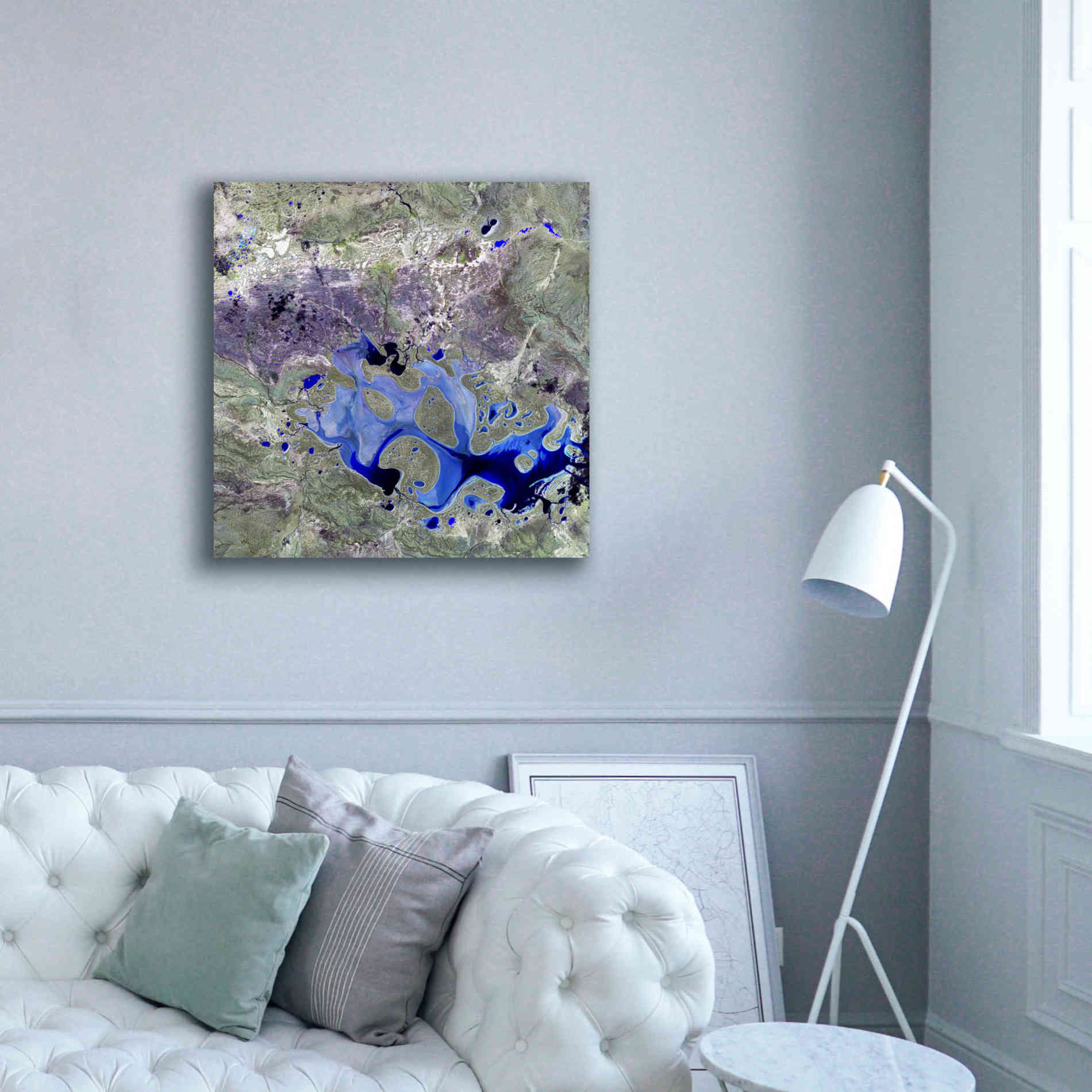 'Earth as Art: Lake Carnegie' Canvas Wall Art,37 x 37