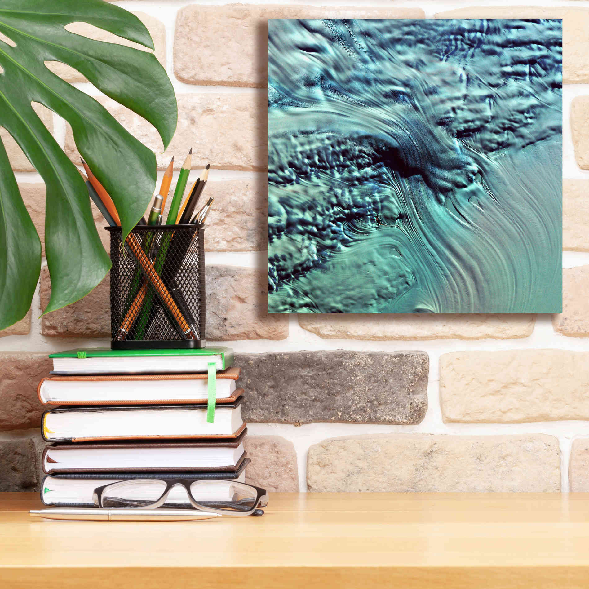 'Earth as Art: Lambert Glacier' Canvas Wall Art,12 x 12