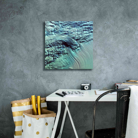 Image of 'Earth as Art: Lambert Glacier' Canvas Wall Art,18 x 18