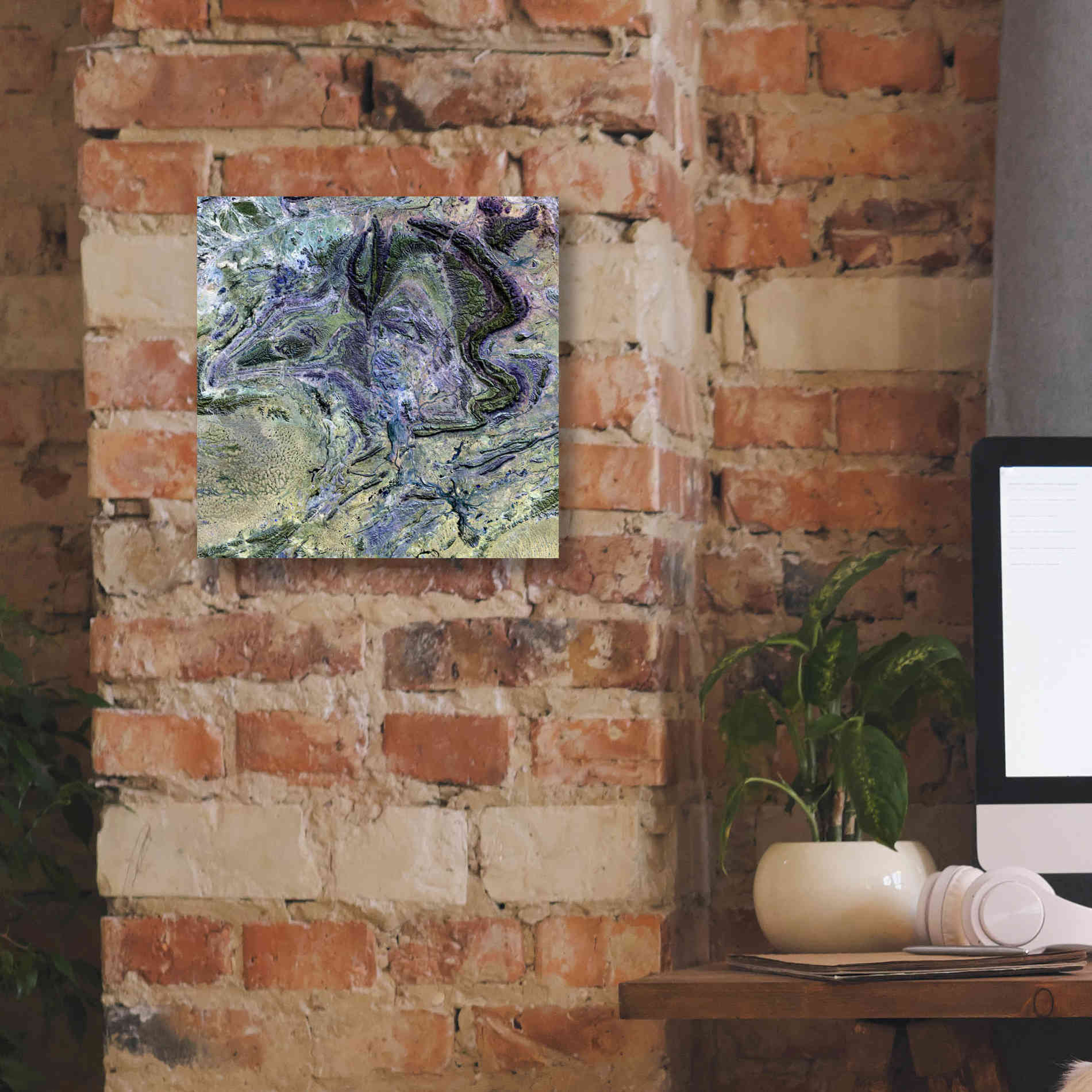 'Earth as Art: MacDonnel Ranges' Canvas Wall Art,12 x 12