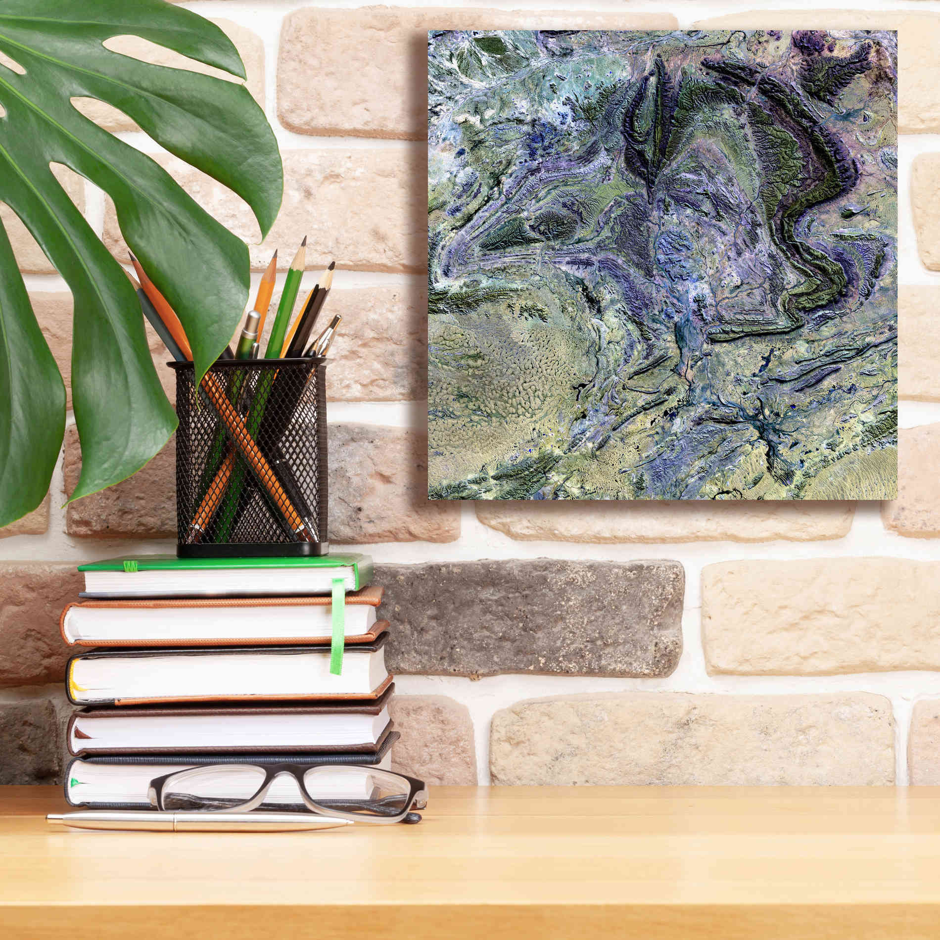 'Earth as Art: MacDonnel Ranges' Canvas Wall Art,12 x 12