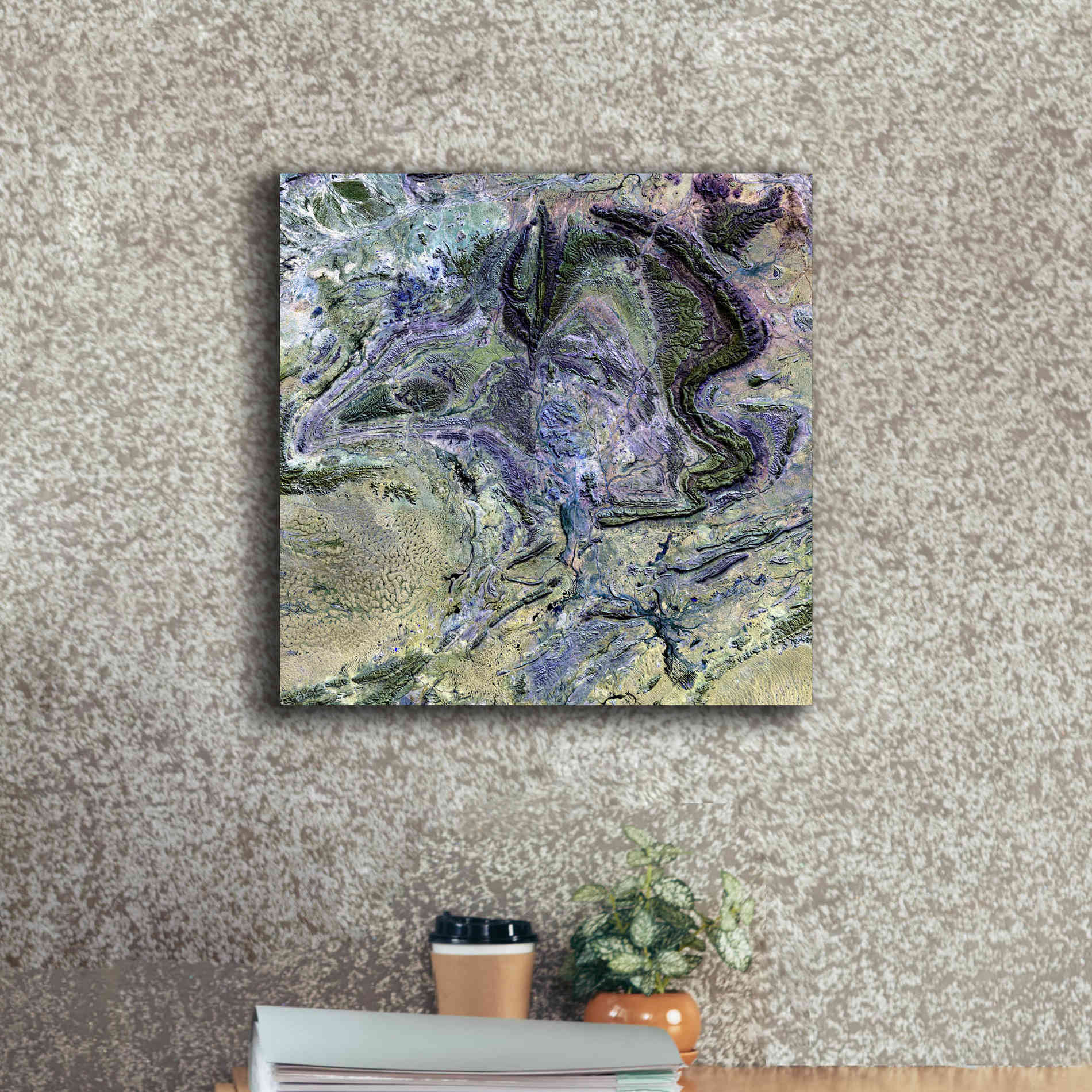 'Earth as Art: MacDonnel Ranges' Canvas Wall Art,18 x 18