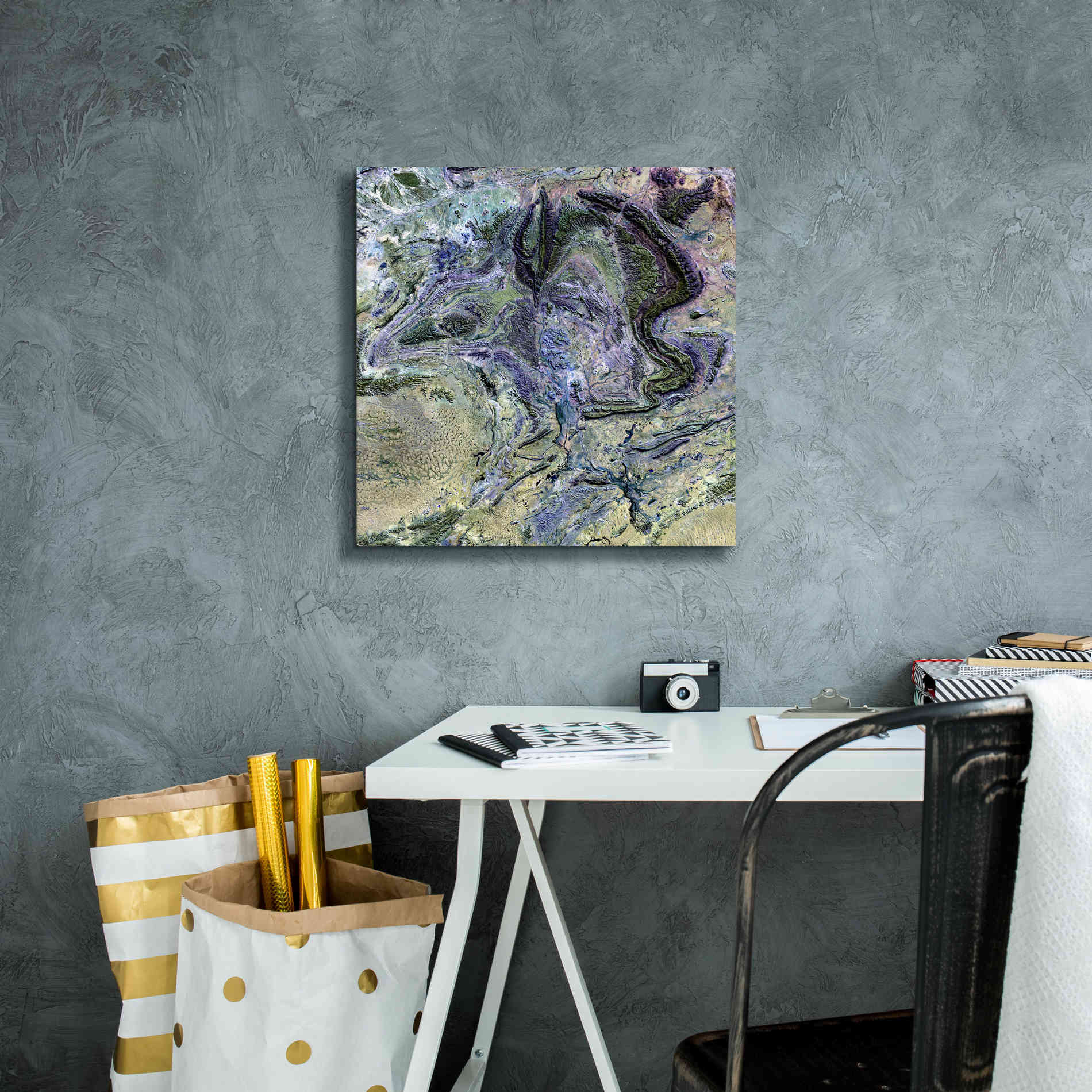 'Earth as Art: MacDonnel Ranges' Canvas Wall Art,18 x 18