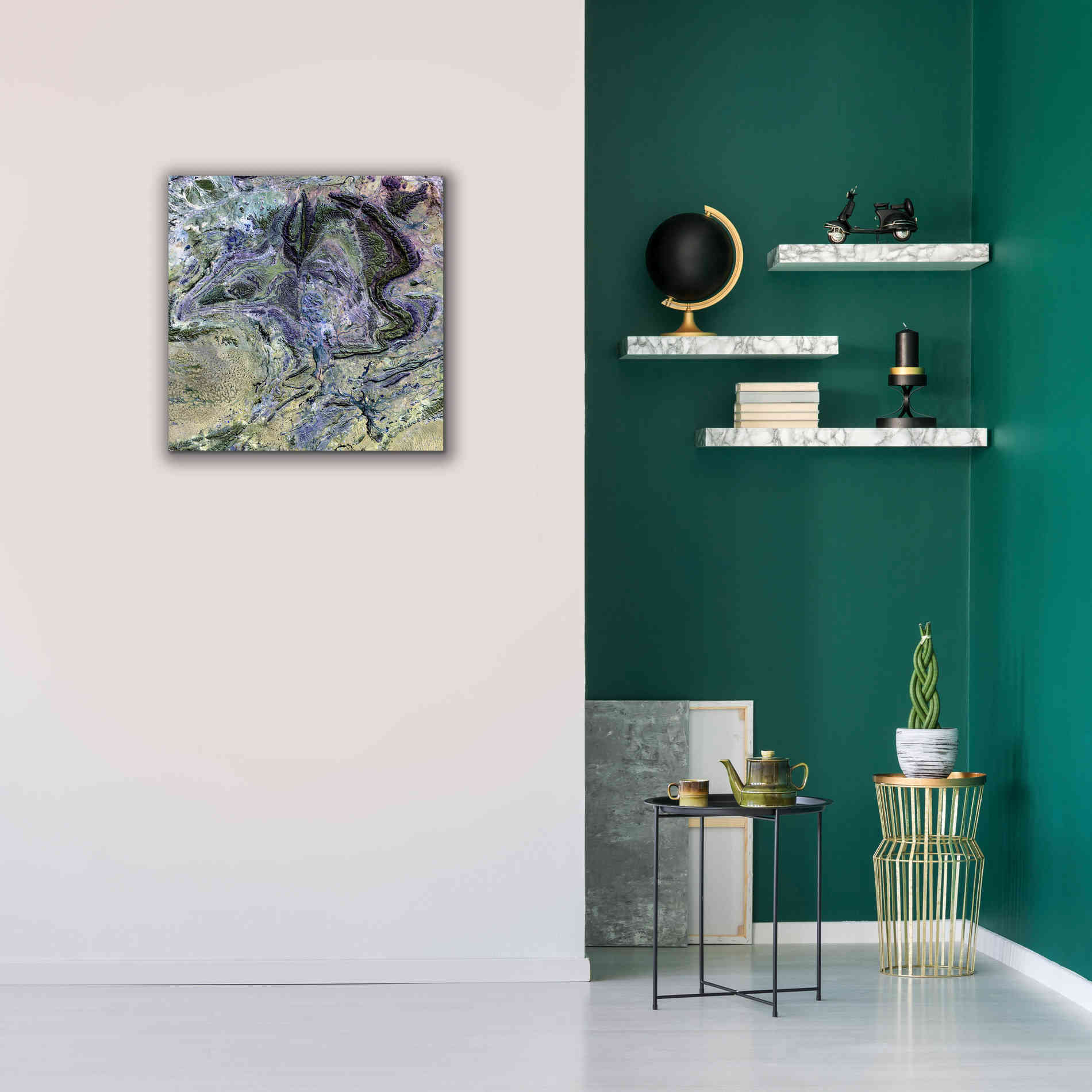 'Earth as Art: MacDonnel Ranges' Canvas Wall Art,26 x 26