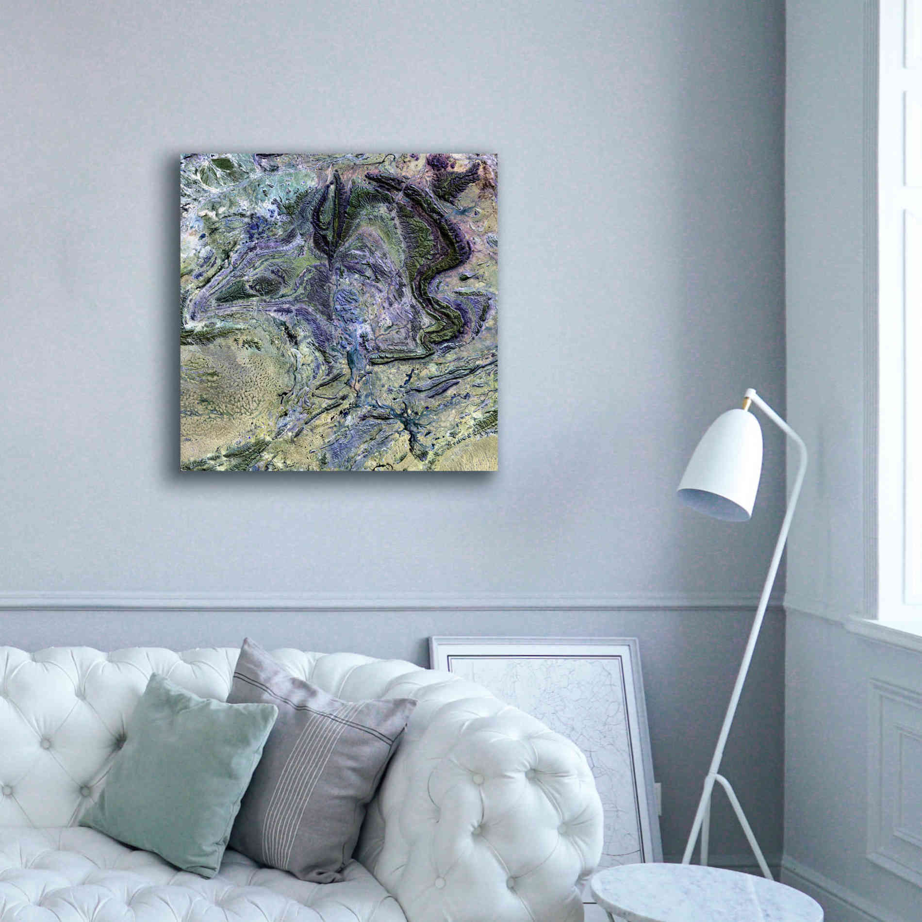 'Earth as Art: MacDonnel Ranges' Canvas Wall Art,37 x 37