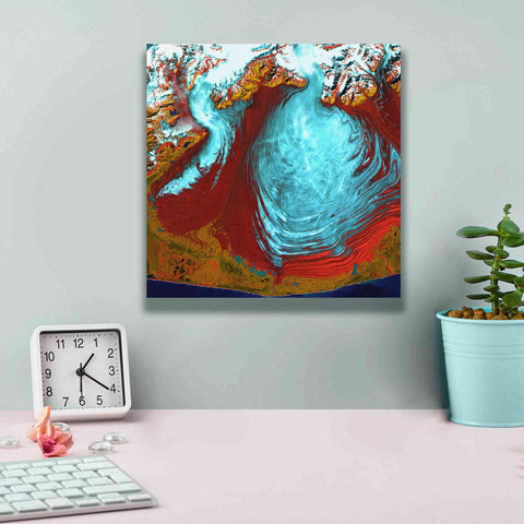 Image of 'Earth as Art: Malaspina Glacier' Canvas Wall Art,12 x 12