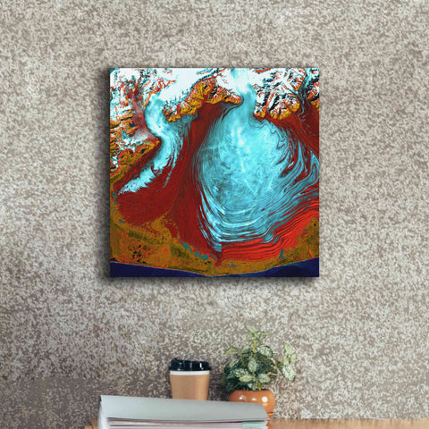 Image of 'Earth as Art: Malaspina Glacier' Canvas Wall Art,18 x 18