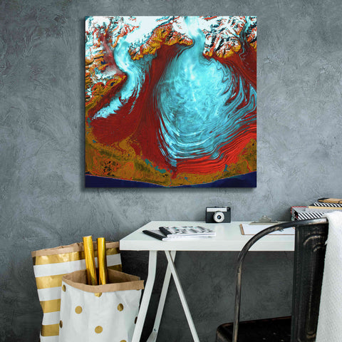 Image of 'Earth as Art: Malaspina Glacier' Canvas Wall Art,26 x 26