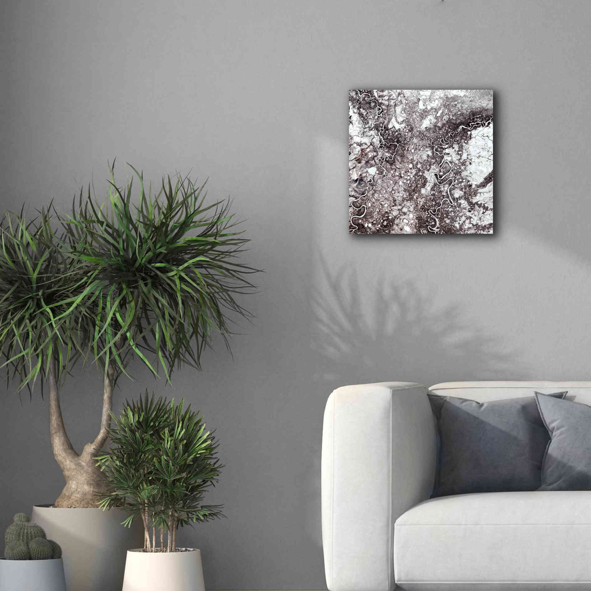 'Earth as Art: Mayn River' Canvas Wall Art,18 x 18