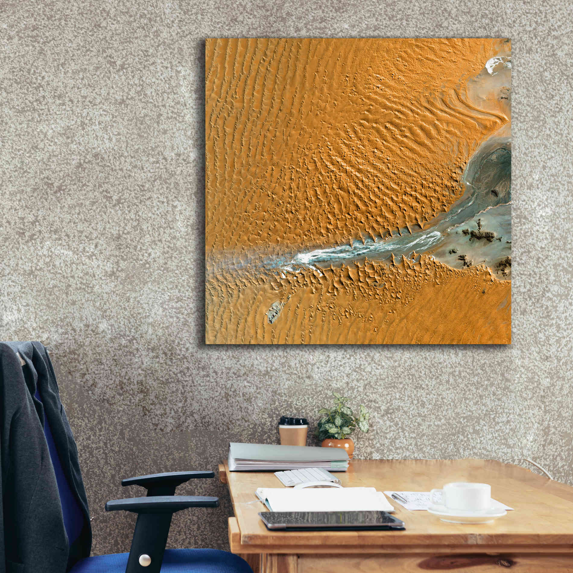 'Earth as Art: Namib Desert' Canvas Wall Art,37 x 37